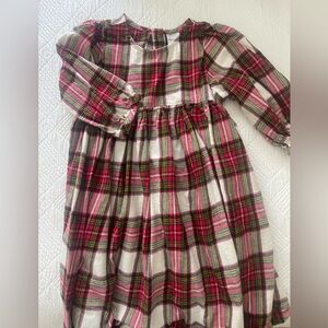 Hanna Andersson Red and Pink Plaid Kids Casual Dress